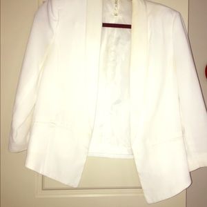 Bright White Blazer & blush shift dress BUNDLE